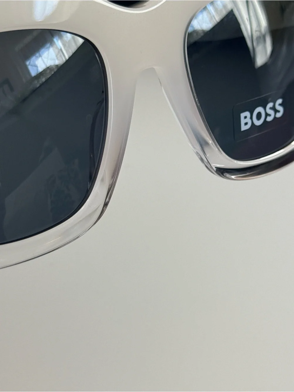 BOSS White Square Women's Sunglasses BOSS 1386/S